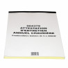 Carnet attestation bois (X 50) - DIFF