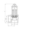 Soupape chauffage 4b molette FF1/2" - GOETZE : 651MHIK-15-F/F-1 4B
