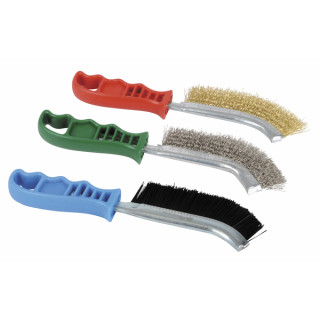 Lot de 3 brosses courtes