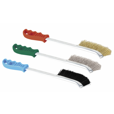 Lot de 3 brosses longues