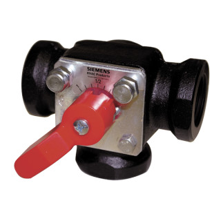 Vannes à secteur 3 Voies PN10 avec raccords taraudés - SIEMENS : VBI31.25