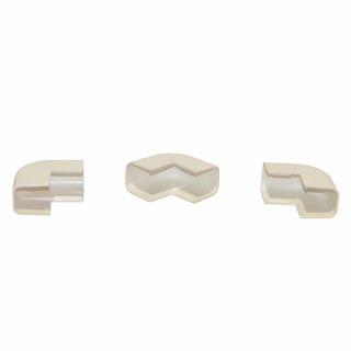 Angle extérieur goulotte condensat 25x25 blanc crème (X 20) - DIFF