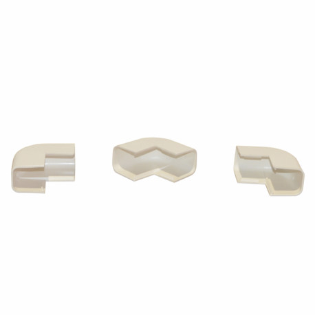 Angle extérieur goulotte condensat 25x25 blanc crème (X 20) - DIFF