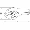 Cisaille pour tubes plastiques à retour de lames automatique, Ø0 - 42 mm - KS TOOLS : 222.0005