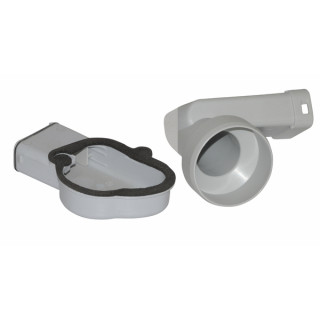 Kit raccordement gaine air extérieur Ø50 80 -rg14 - CUENOD : 3832705