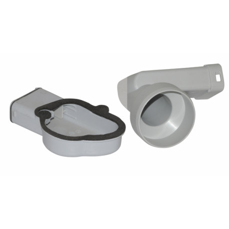 Kit raccordement gaine air extérieur Ø50 80 -rg14 - CUENOD : 3832705