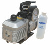 Pompe à vide 2 étages R32 198l/min 25µ électrovanne - GALAXAIR : 2-VP-198-EV-R32