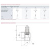 Soupape sanitaire 10b molette F3/4" x F1" - GOETZE : 651MWNK-20-F/F-2 10B