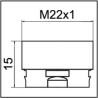 Adaptateur pour aérateur CLINIC SNAP M22x1 - NEOPERL : 1437190