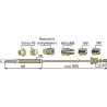 Thermocouple 7 raccords L900mm - DIFF