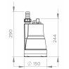 Pompe vide-cave pour eaux claires SANIPUDDLE - SFA : SANIPUDDLE-001