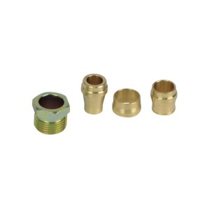 Raccord à Bague Droit M3/8 X Tube 10mm - Marque DIFF - Lot De 2 Pièces - Neuf